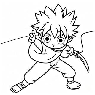 Page De Coloriage De Killua En Action 138592-69893