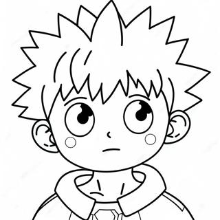 Page De Coloriage De Killua En Action 138592-69894