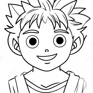 Page De Coloriage De Killua Souriant 138594 69904