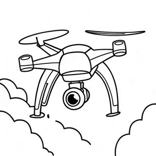 Drone Volant Dans Le Ciel Page De Coloriage 138669-69953