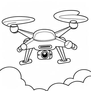 Drone Volant Dans Le Ciel Page De Coloriage 138669 69955