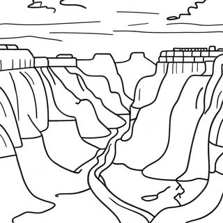 Page De Coloriage Du Paysage Majestueux Du Grand Canyon 138771-70034