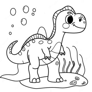 Page De Coloriage De Dinosaure Aquatique 138795-70051