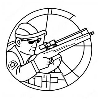 Page De Coloriage De Fusil De Sniper 138821-70072