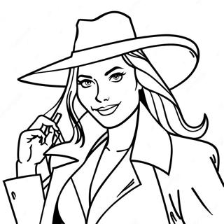 Page De Coloriage Carmen Sandiego 139051-70251