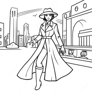 Page De Coloriage Carmen Sandiego Dans Une Ville Mysterieuse 139052-70254