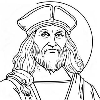 Page De Coloriage De Leonard De Vinci 139102-70289