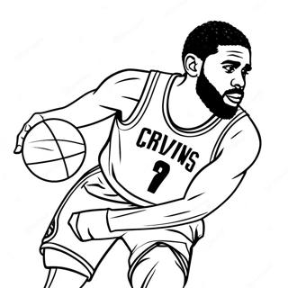 Page De Coloriage Kyrie Irving Dribblant Au Basket 139232-70393