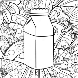 Brique De Lait Pages À Colorier