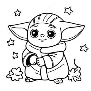 Bébé Yoda Noël Pages À Colorier