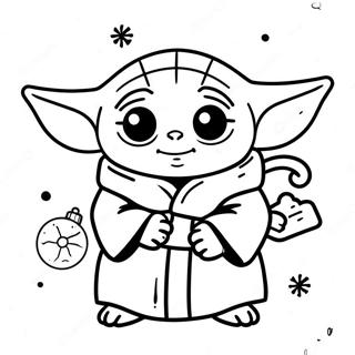 Page De Coloriage De Baby Yoda Noel 139639-70712