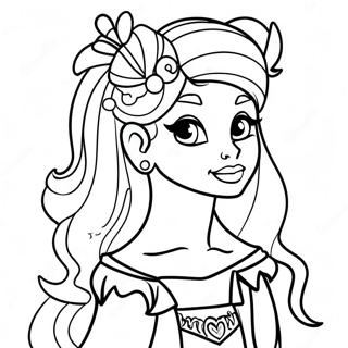 Page De Coloriage De Princesse Disney Gothique Punk 139667-70737
