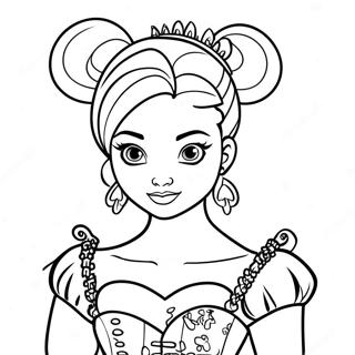 Page De Coloriage De Princesse Disney Gothique Punk 139667-70739