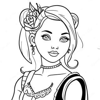 Page De Coloriage De Princesse Disney Gothique Punk 139667-70740