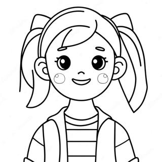 Page De Coloriage De Personnage Picsart Preppy Mignon 139718-70774