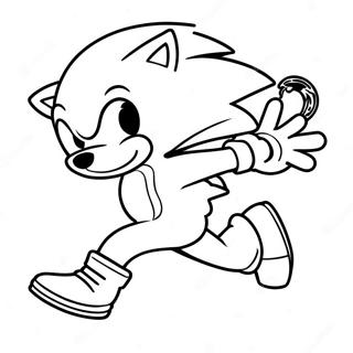 Sonic Lombre Courant Vite Page A Colorier 14054-3065