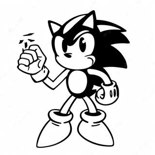 Sonic Lombre Avec Lemeraude Du Chaos Page A Colorier 14055-3070