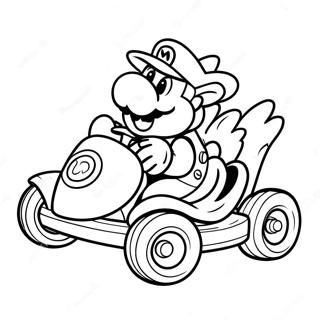 Page A Colorier Mario Kart Bowser Dans Un Kart 14620-3189