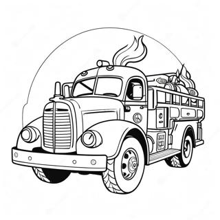 Camions De Pompiers Pages à colorier