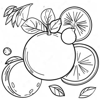 Page A Colorier Orange Juteux 15254-3330