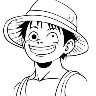 Page A Colorier De Luffy Avec Un Chapeau De Paille 15799-3447