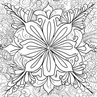 Page A Colorier De Contour De Flocon De Neige Simple 16166 3534