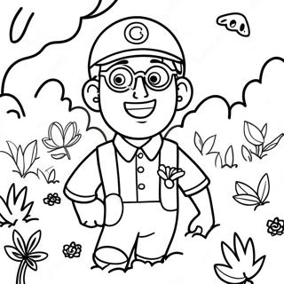 Page A Colorier De Blippi Explorant La Nature 16261-3549