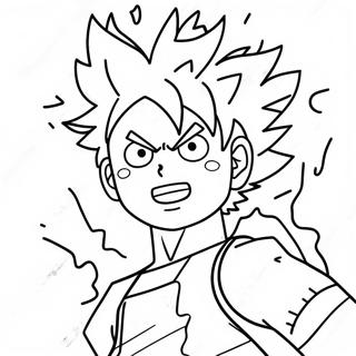 Page A Colorier De Katsuki Bakugo Avec Pouvoir Explosif 16635 3634