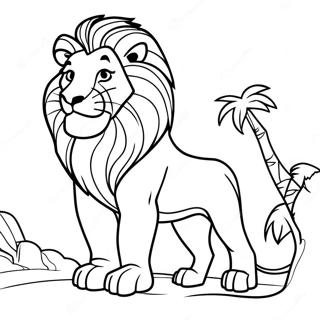 Roi Lion Pages À Colorier