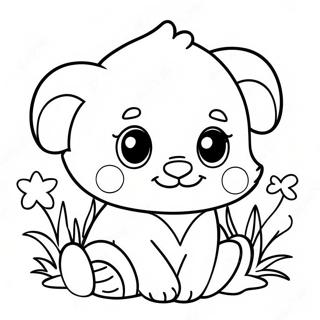 Mignons Bebe Animaux Page A Colorier 17259-3766