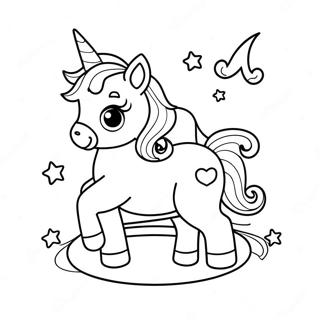 Adorable Bebe Licorne Page A Colorier 17260-3770