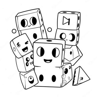 Numberblocks Jouant Ensemble A Colorier 17532-3844