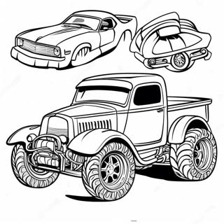 Camion Hot Wheels Vibrant A Colorier 17626-3862