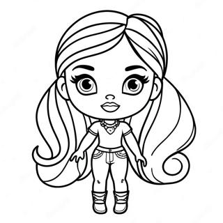 Poupee De Mode Bratz A Colorier 17710-3866