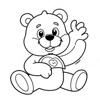 Page A Colorier De Care Bear Joyeux 18526-4044