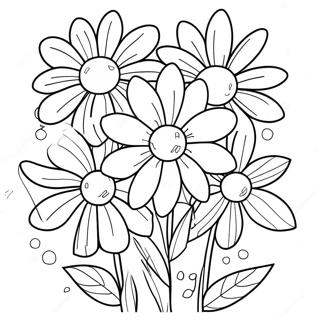Fleurs Dete Colorees Page A Colorier 18621-4065