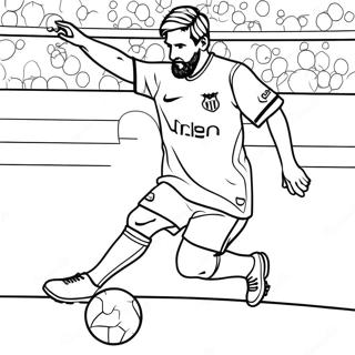 Lionel Messi Marquant Un But Page A Colorier 18717-4086