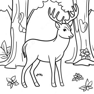 Cerf Pages À Colorier