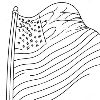 Drapeau Americain Flottant Page A Colorier 19078-4166