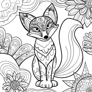 Page A Colorier De La Queue De Renard Fantaisiste 19262-4209