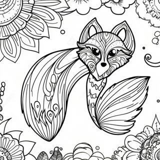 Page A Colorier De La Queue De Renard Fantaisiste 19262-4210