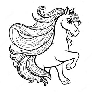 Page A Colorier De La Queue De Cheval Gracieuse 19264-4220