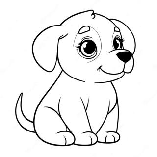 Page A Colorier De Chiot Adorable 19633-4282