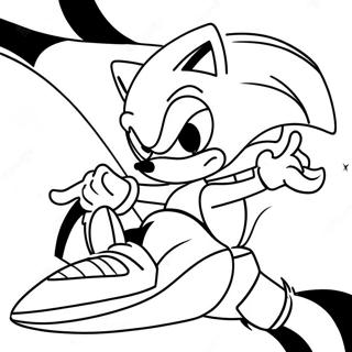 Page A Colorier Sonic Speedster 1-1251