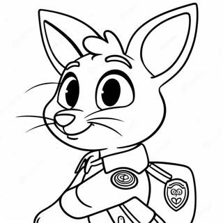 Page A Colorier De Lofficier De Police Judy Hopps De Zootopia 20836-4544