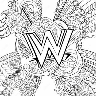 Page A Colorier Du Logo Wwe 21397-4667