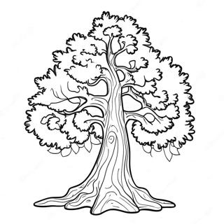 Arbre Pin Fantaisiste Page A Colorier 21777-4745