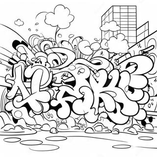 Graffiti Pages À Colorier