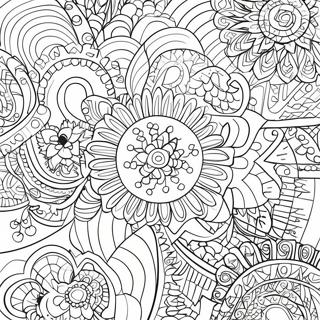 Page A Colorier De Motifs Geometriques Colores 22746-4964