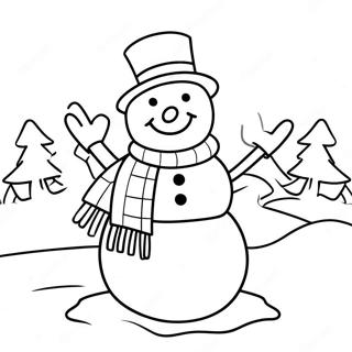 Bonhomme De Neige Pages À Colorier